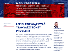 Tablet Screenshot of jacekpogorzelski.pl